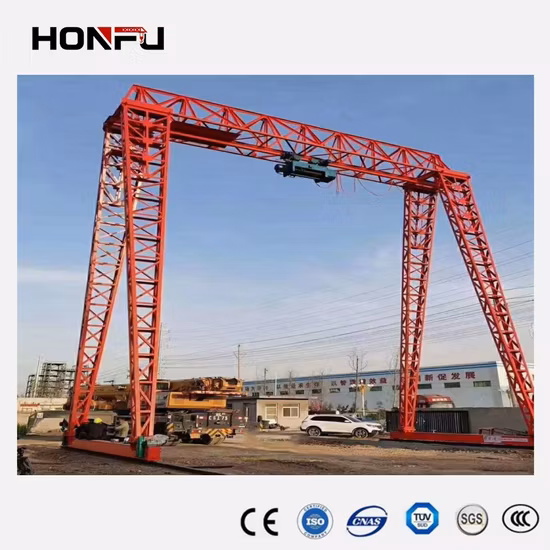 Grúa pórtico monorraíl montada sobre rieles motorizada máquina Precio de Singapur